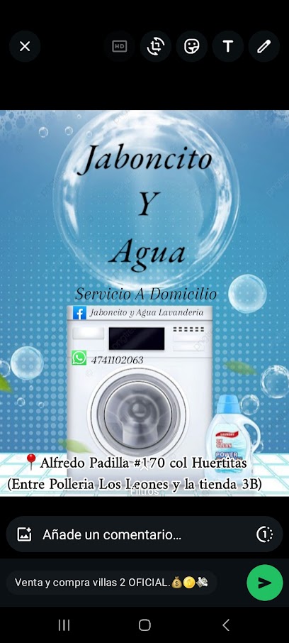 Jaboncito Y Agua Lavanderia lavandería
