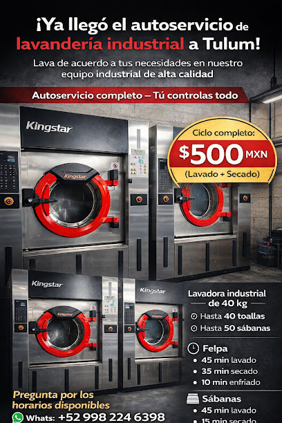 Lavanderia Autoservicio Coin Laundry Tulum lavandería